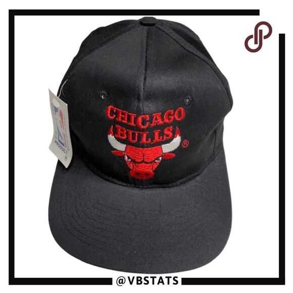 Official Licensed Accessories - Official Licensed NBA Men's Chicago Bulls NBA Snapback Hat Black Red OS NWT